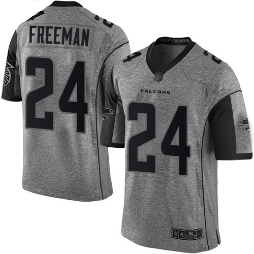 Atlanta Falcons Limited Gray Men Devonta Freeman Jersey NFL Football #24 Gridiron->women nfl jersey->Women Jersey